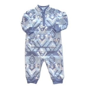 Carter’s Winter Aztec Print Bodysuit. Light blue and gray, size 6 month.